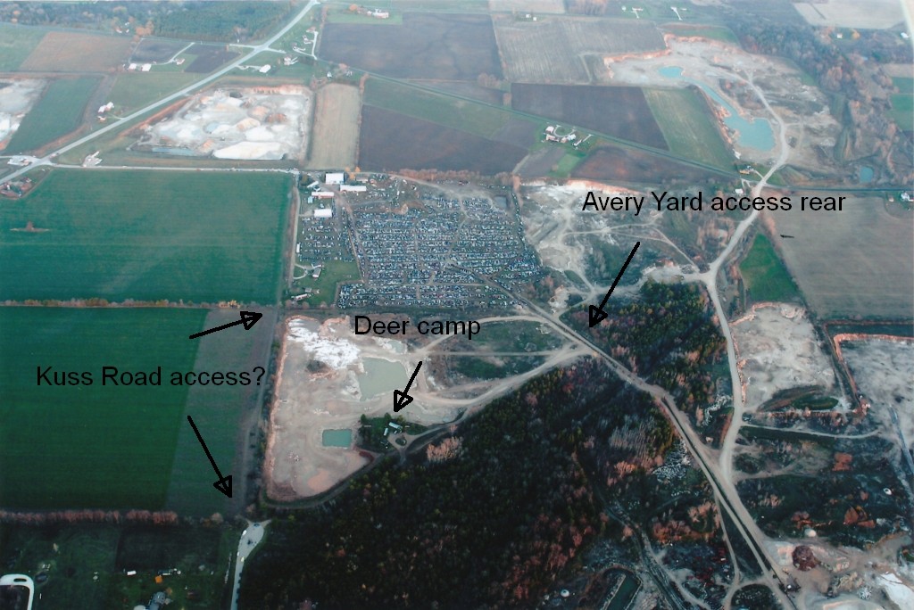 Access points between Averys and Radandt Properties